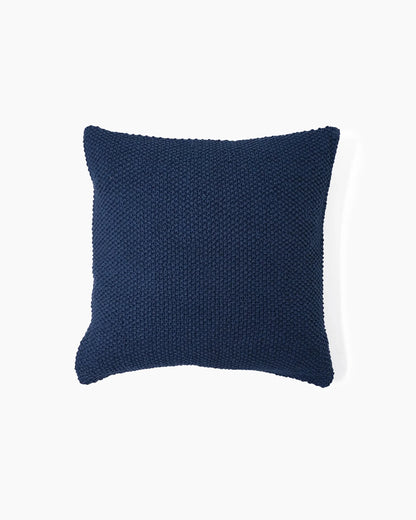 Textured Cotton Pillow Cover - Individual / Indigo