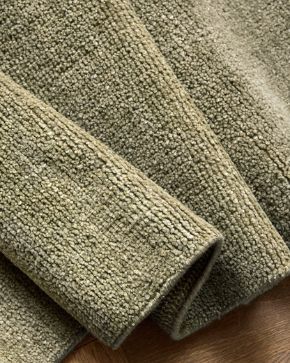 Lee Hand-Knotted Wool Rug - 5' x 8' / Oat