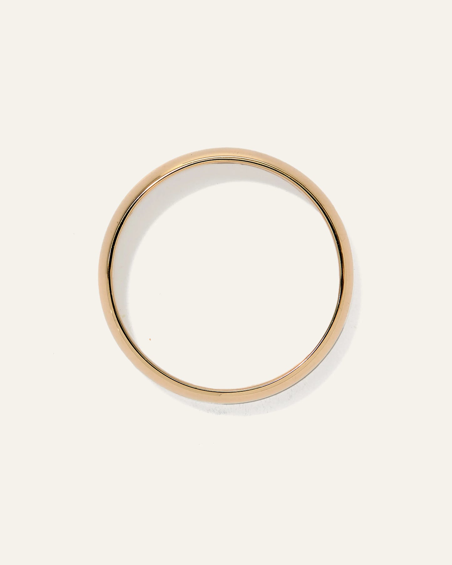 Low Dome Band - 4mm - 6 / Yellow Gold