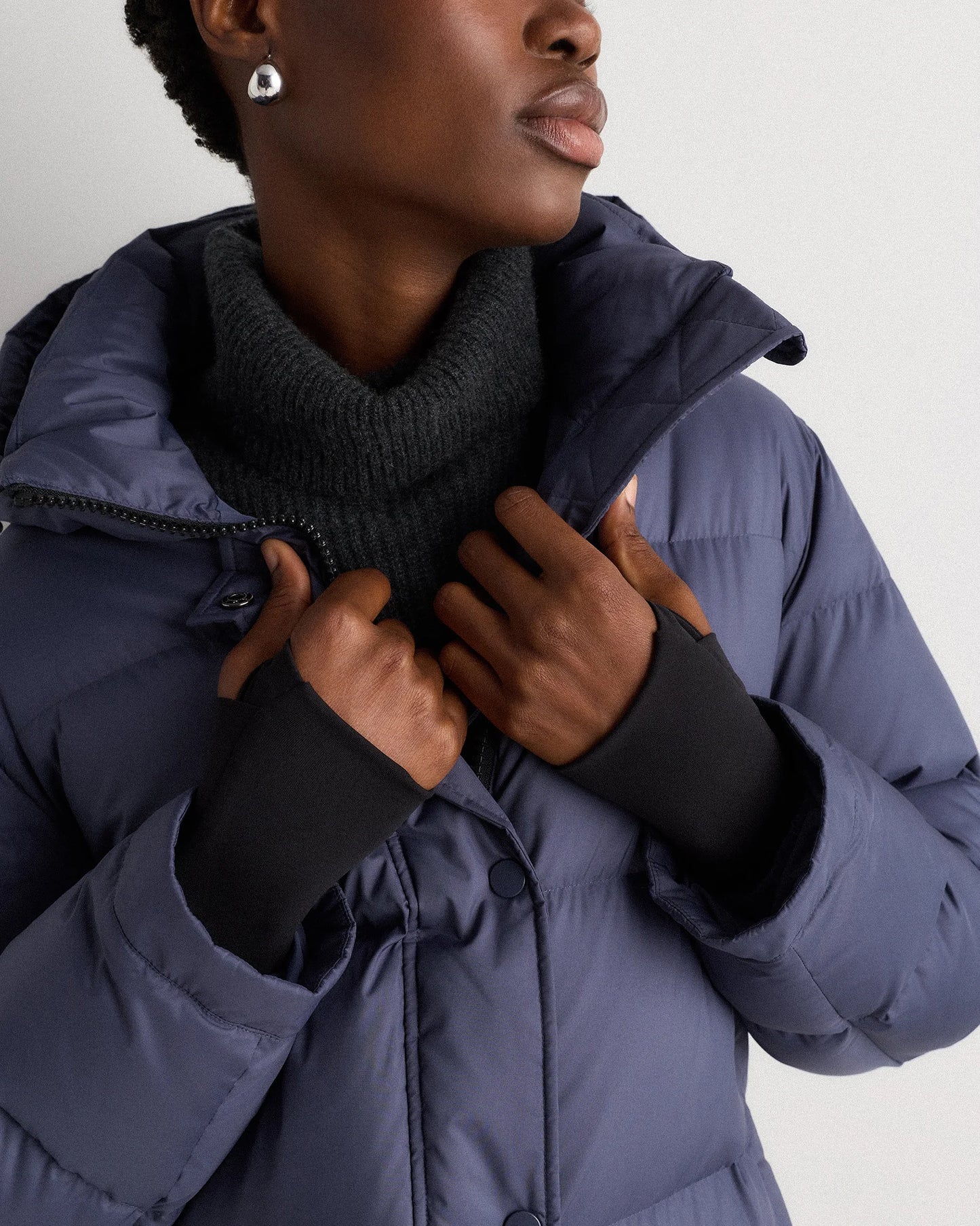 Responsible Down Long Puffer Jacket - XS / Black