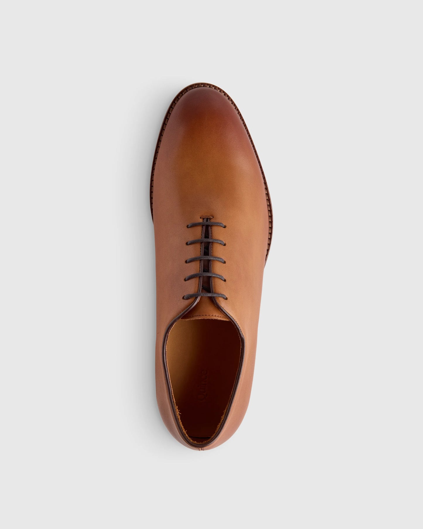 Calfskin Leather Plain Toe Oxford - 7 / Black