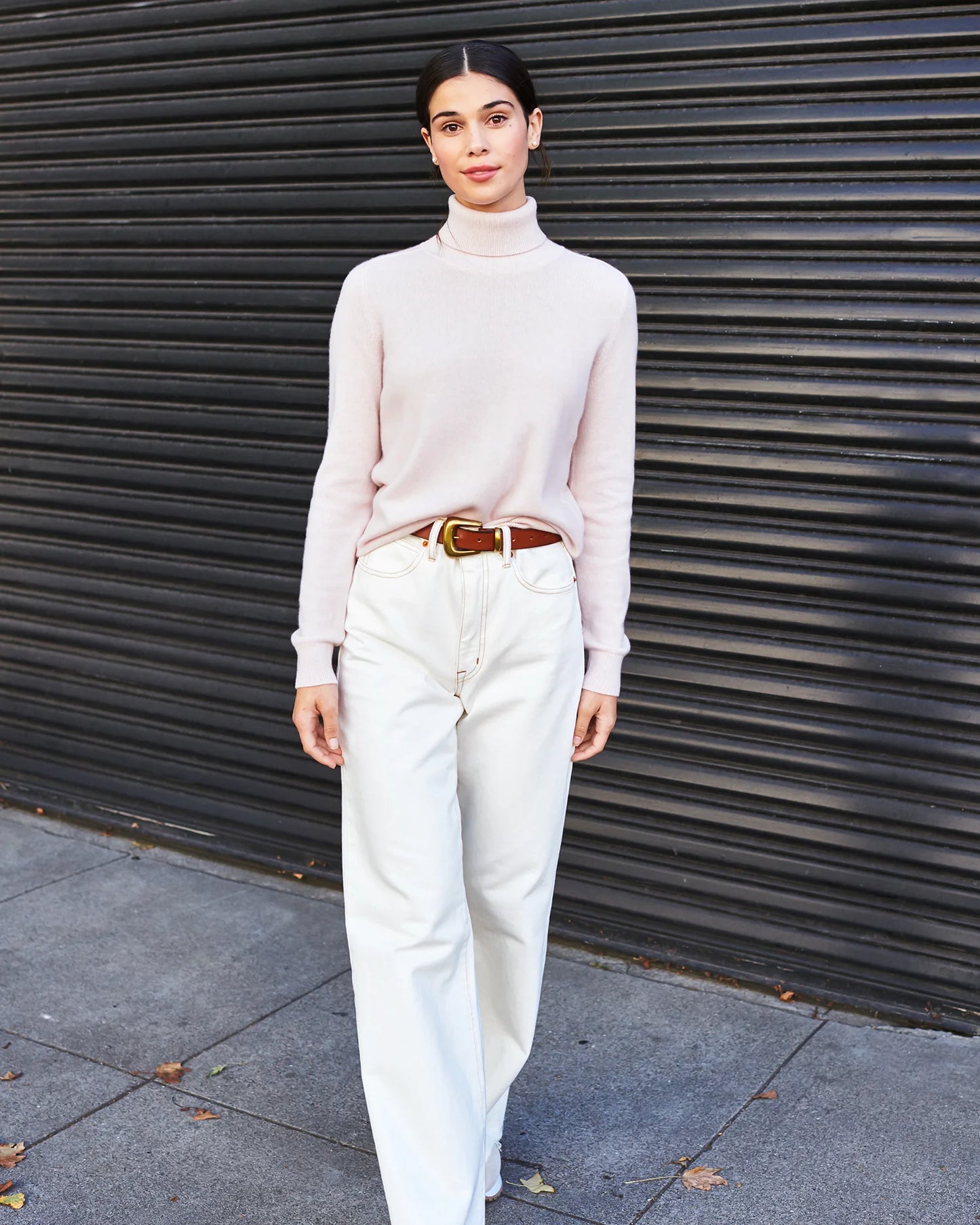 Mongolian Cashmere Turtleneck Sweater - XS / Heather Grey