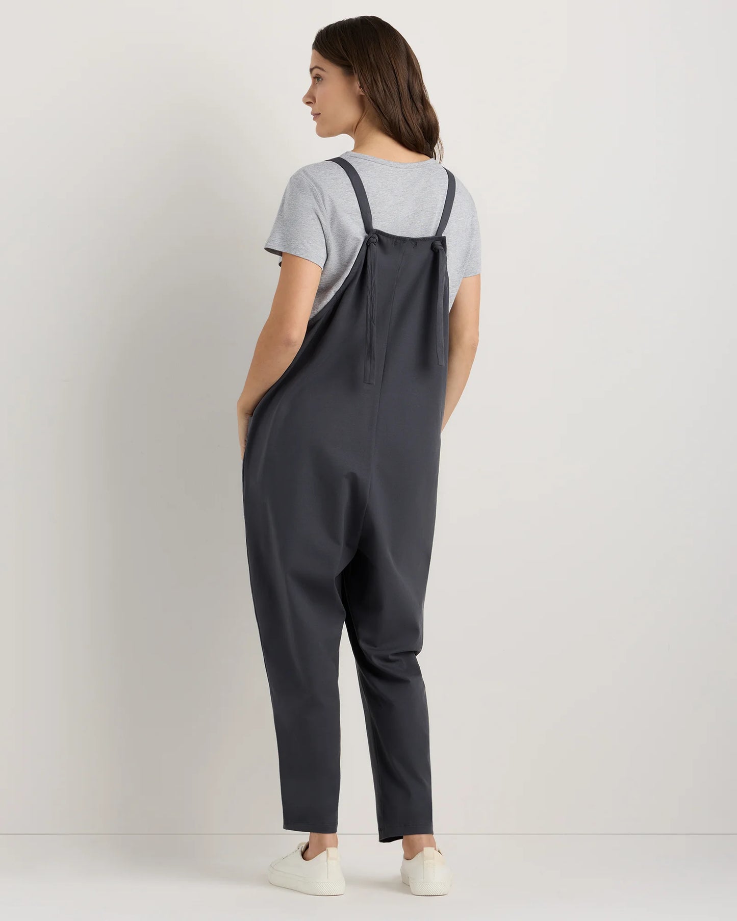 Organic Cotton Maternity Overalls - XS / Deep Navy