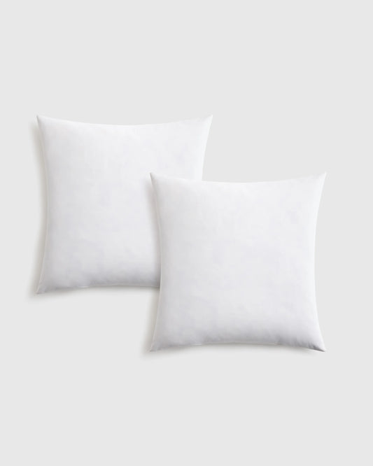 Premium Feather Pillow Insert (Set of 2) - 20x20 / No Color