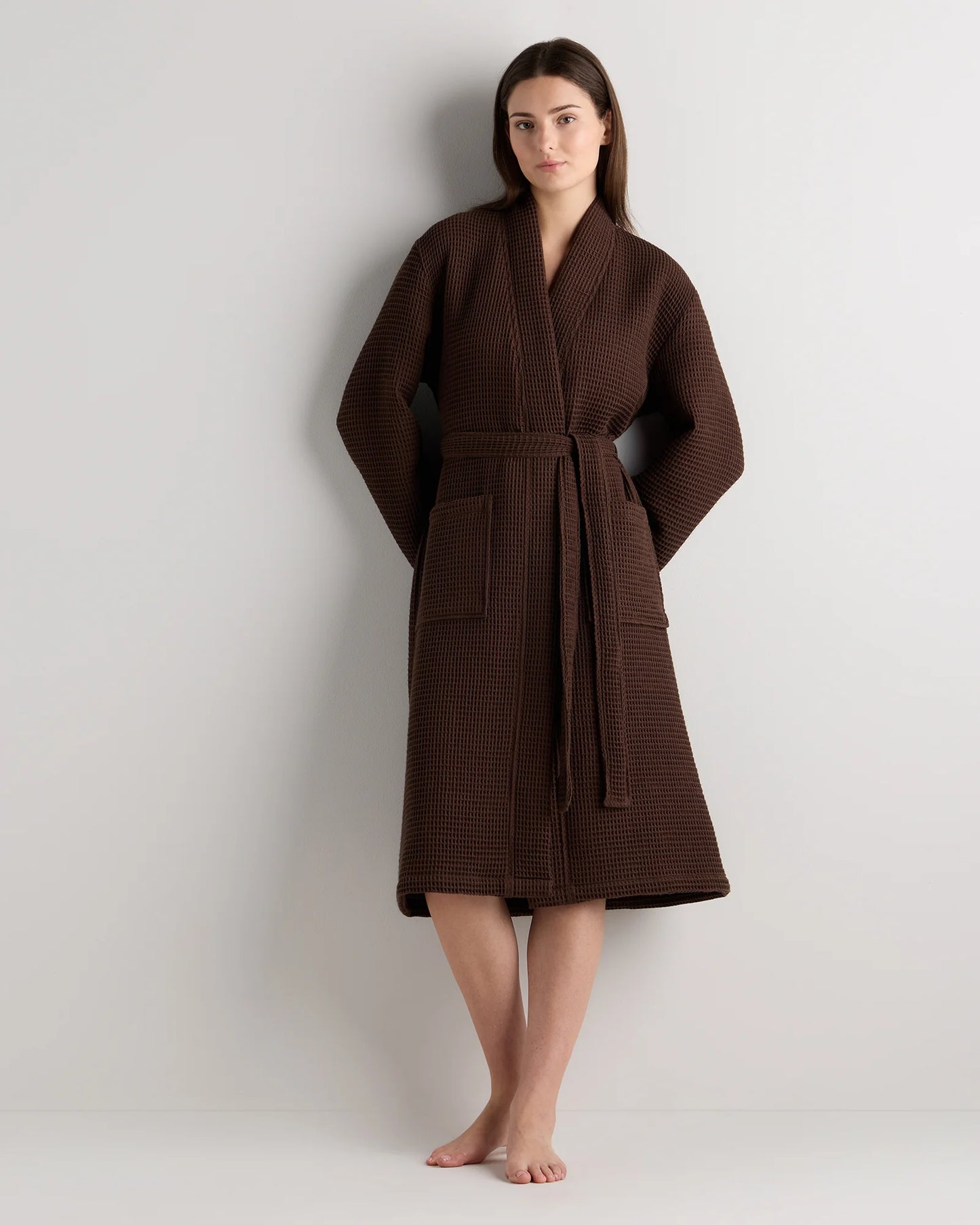 Organic Turkish Waffle Robe - XS / White