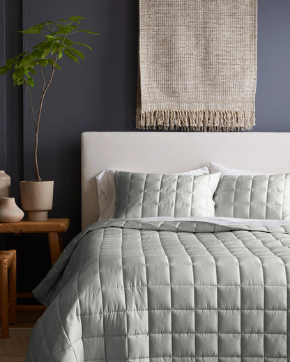 Bamboo Box Quilt Set - Twin / Sage