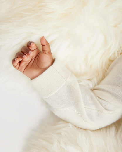 Washable Cashmere Hooded Cardigan - 0-3M / Oatmeal