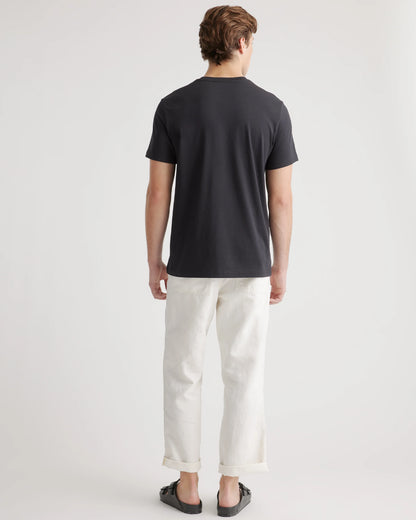 Cotton Modal Crew Neck Tee - S / Bold Black