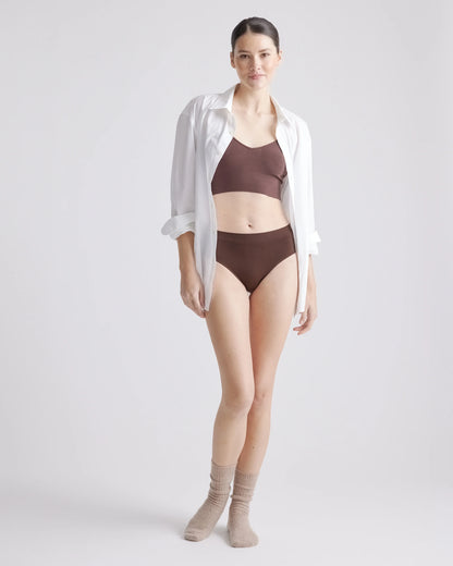 Smoothing Comfort High-Waisted Brief (6-Pack) - XS / Cocoa