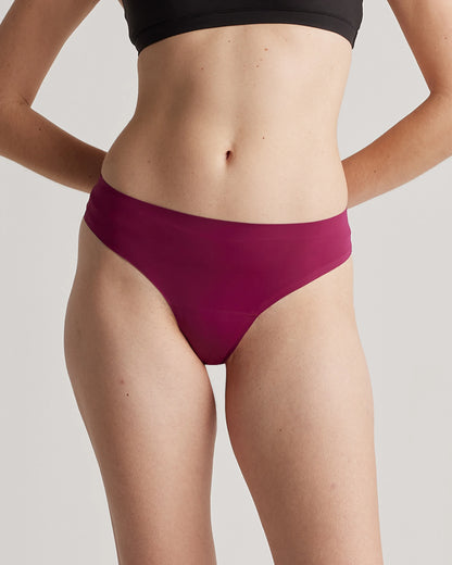 Invisible Bonded Thong (6-Pack) - XS / Plum