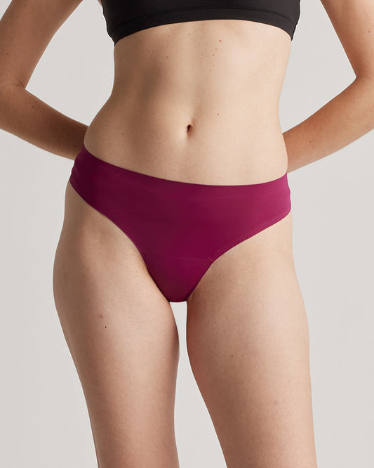 Invisible Bonded Thong (6-Pack) - XS / Plum