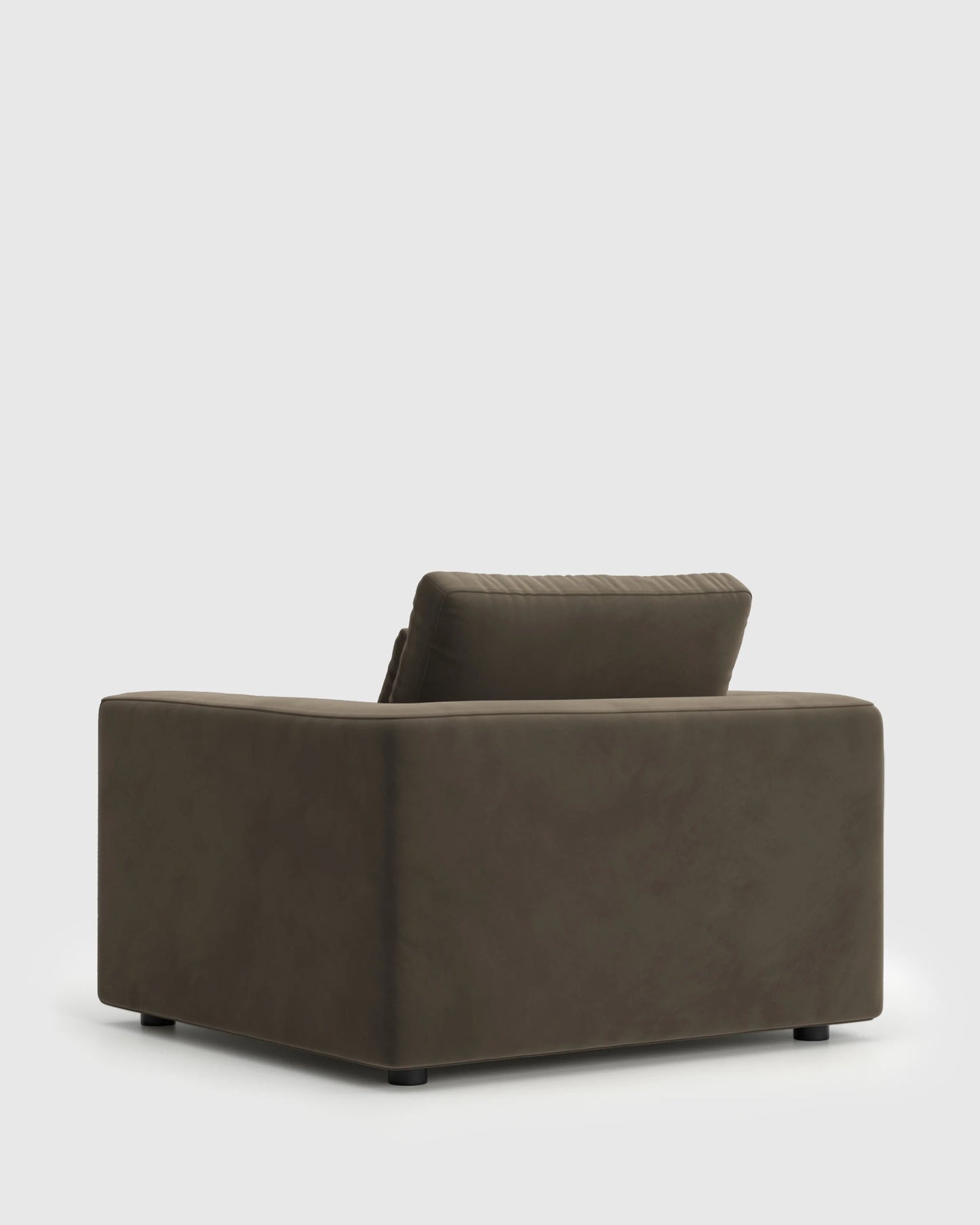 Ashford Deep Seat Chair and a Half in Performance Velvet - 46" / Caramel