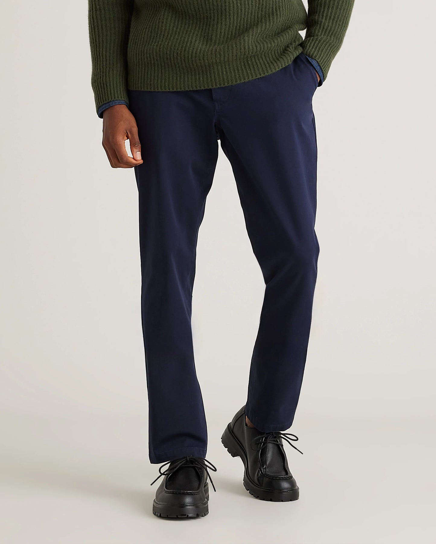 Organic Cotton Stretch Chinos - 30X30 / Dark Charcoal