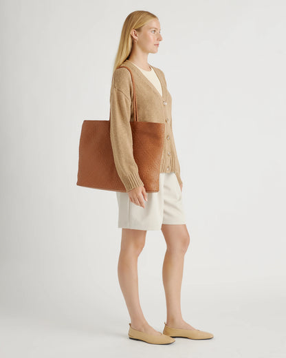 Siena Handwoven Tote - One Size / Taupe