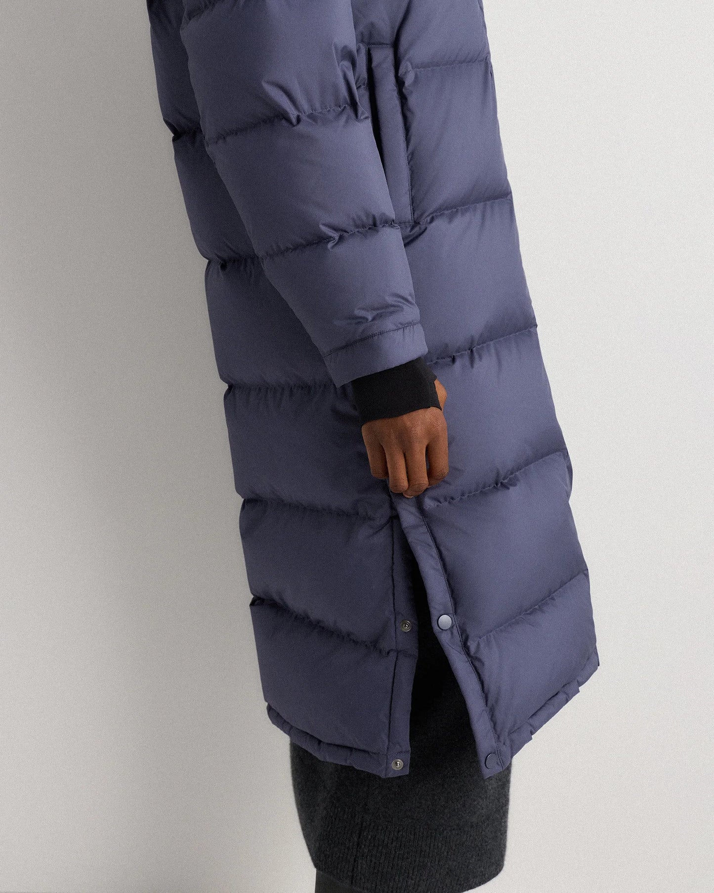 Responsible Down Long Puffer Jacket - XS / Black