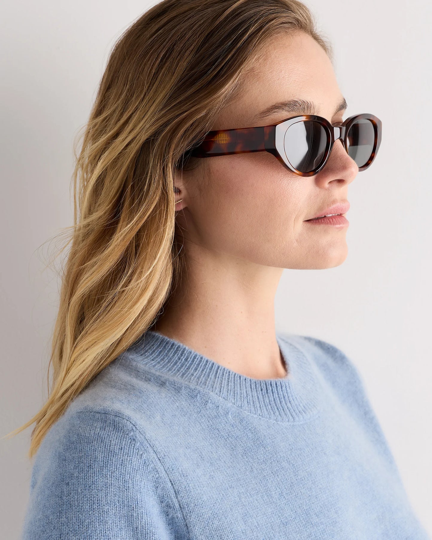 Sicily Polarized Acetate Sunglasses - One Size / Black with Grey lens