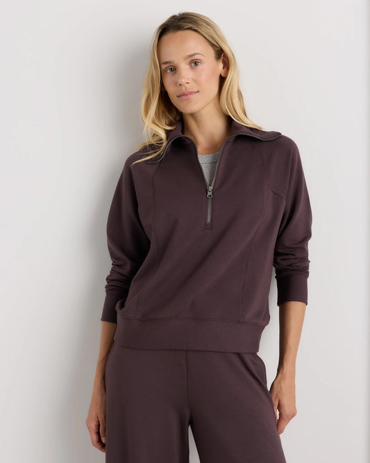 SuperSoft Fleece Half Zip - XS / Dried Fig