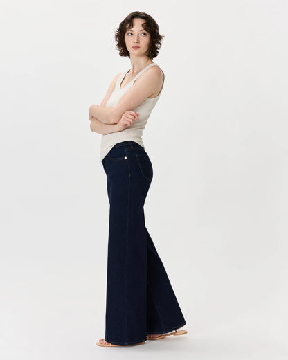 Bella Stretch Wide Leg Jeans - 24 / Frosted Blue