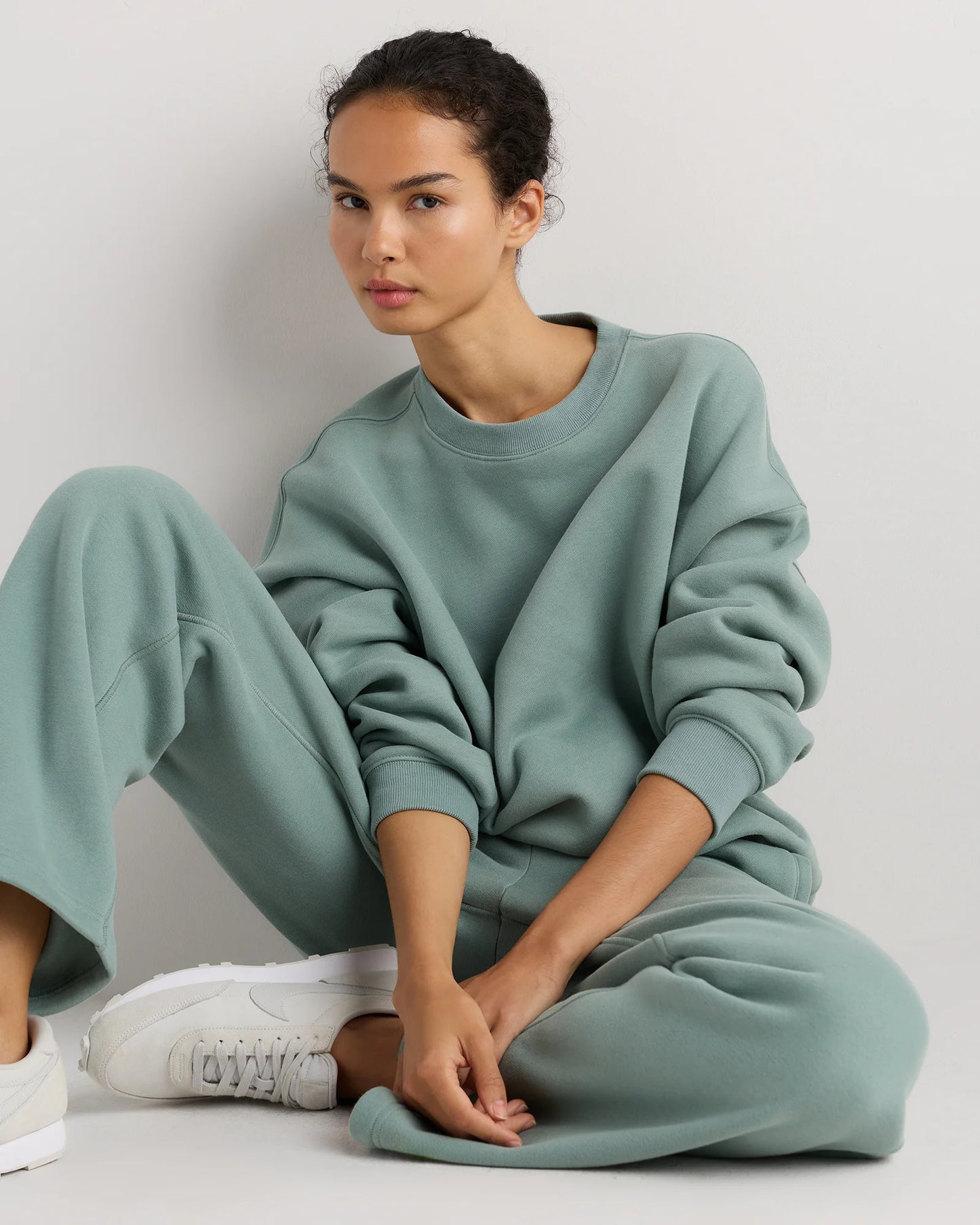 Everyday Fleece Straight Leg Sweatpants - XS / Coastal Sage