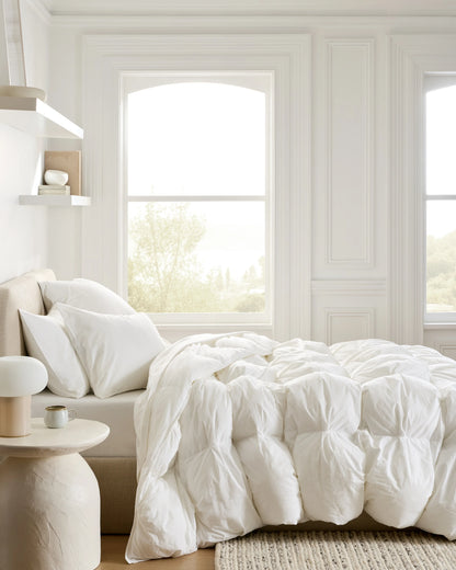 Cotton Pintuck Comforter - Twin / Nightfall