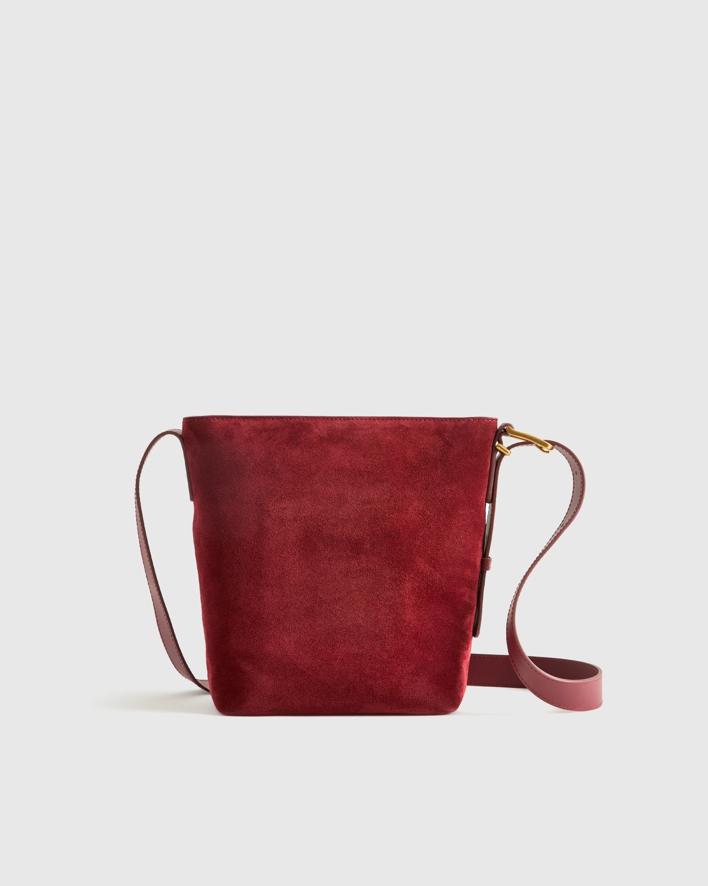 Italian Suede Bucket Crossbody - One Size / Sand