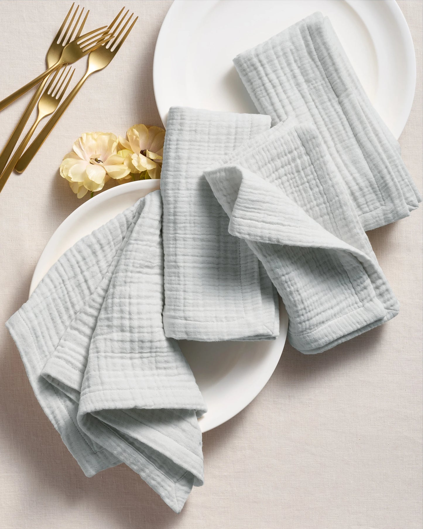 Organic Cotton Gauze Napkins - One Size / Chocolate