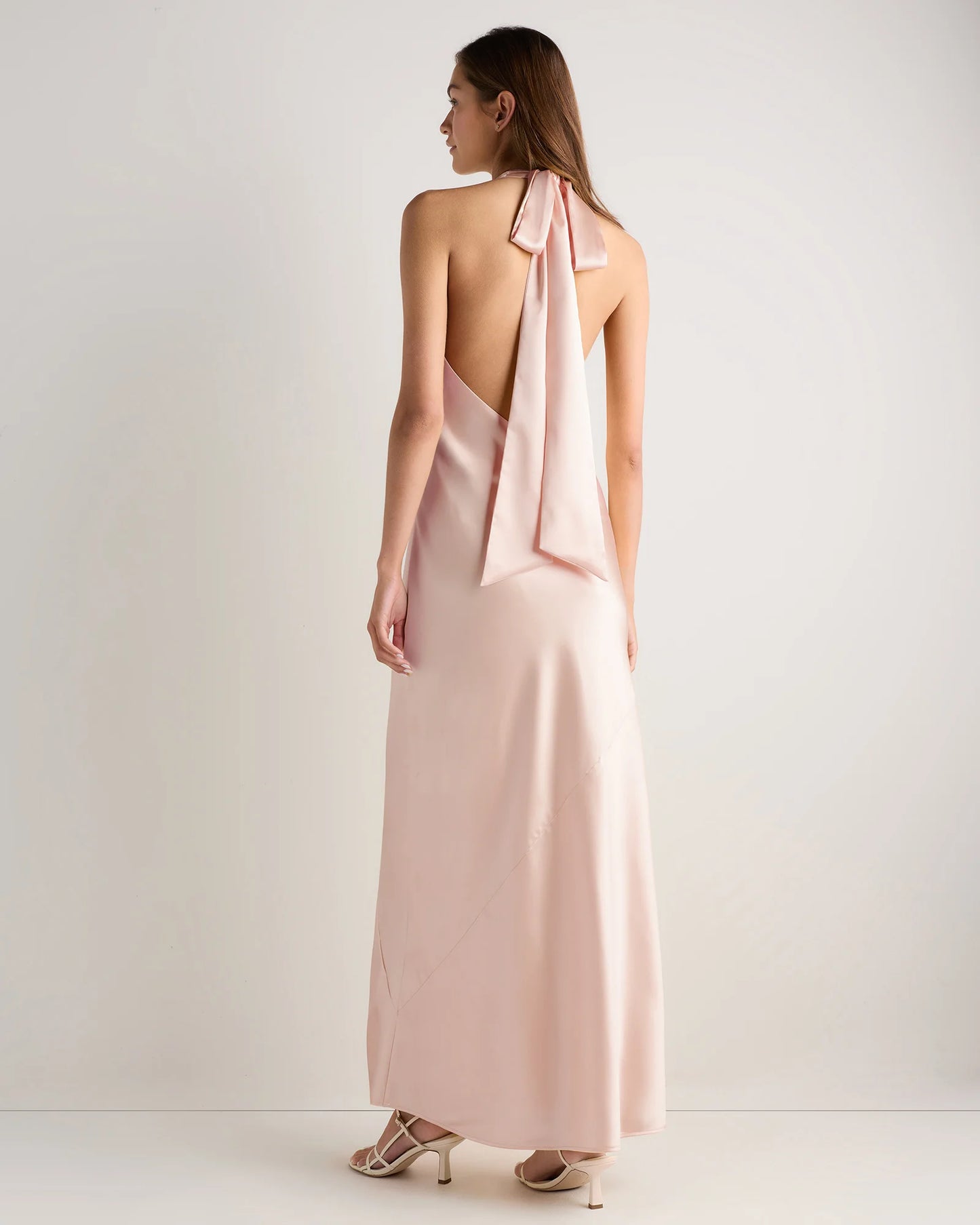Catalina Stretch Satin Dress - 0 / Garden Sage Green