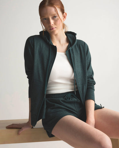 Flowknit Full-Zip Hoodie - XS / Heather Deep Navy
