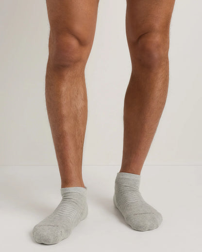 Everyday Cotton Solid Ankle Socks (4-pack) - S / White