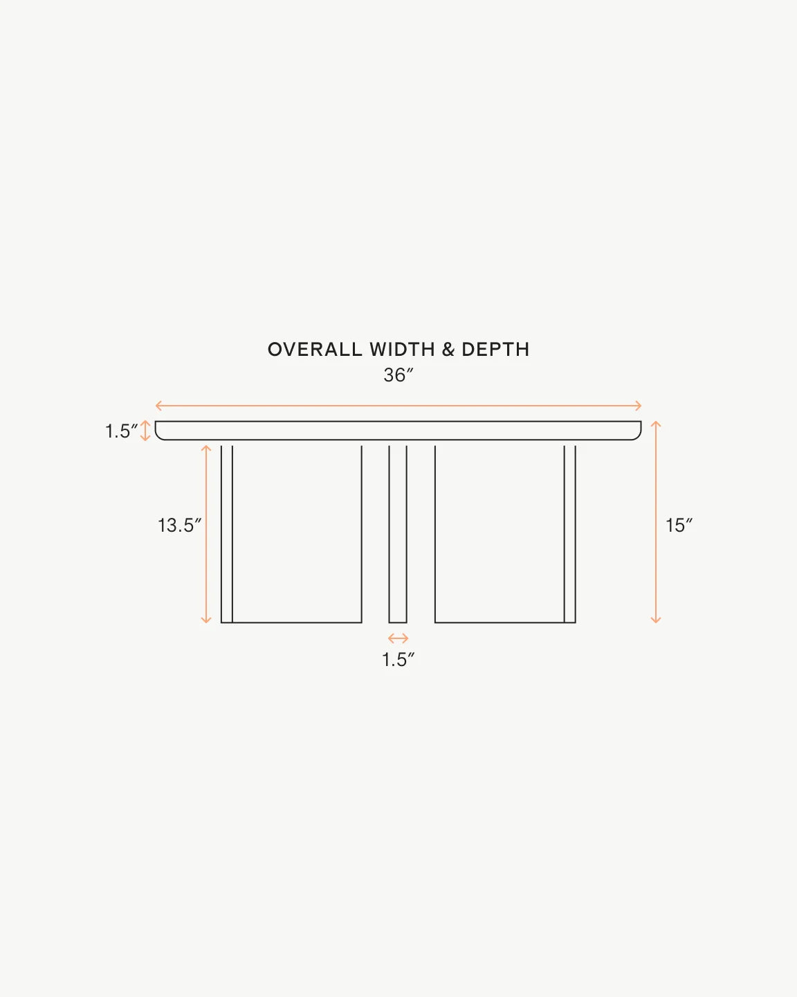 Solid Oak Accent Table - 36" Coffee Table / Natural