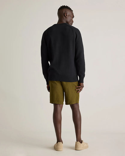 100% Organic Cotton Crewneck Sweater - S / Speckled Beige