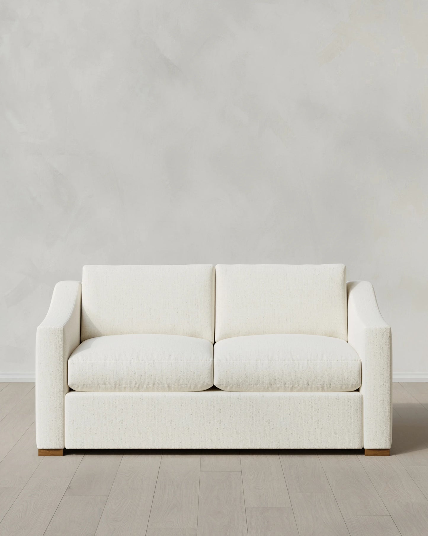 Hollis Slope Arm Sofa in Performance Chenille Linen Blend - 72" / Snow