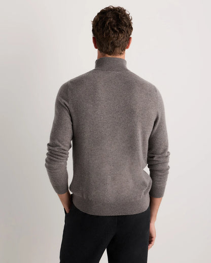 Mongolian Cashmere Turtleneck Sweater - S / Black