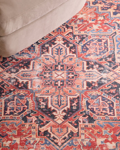 Athena Washable Rug - 3'9" x 5'6" / Red