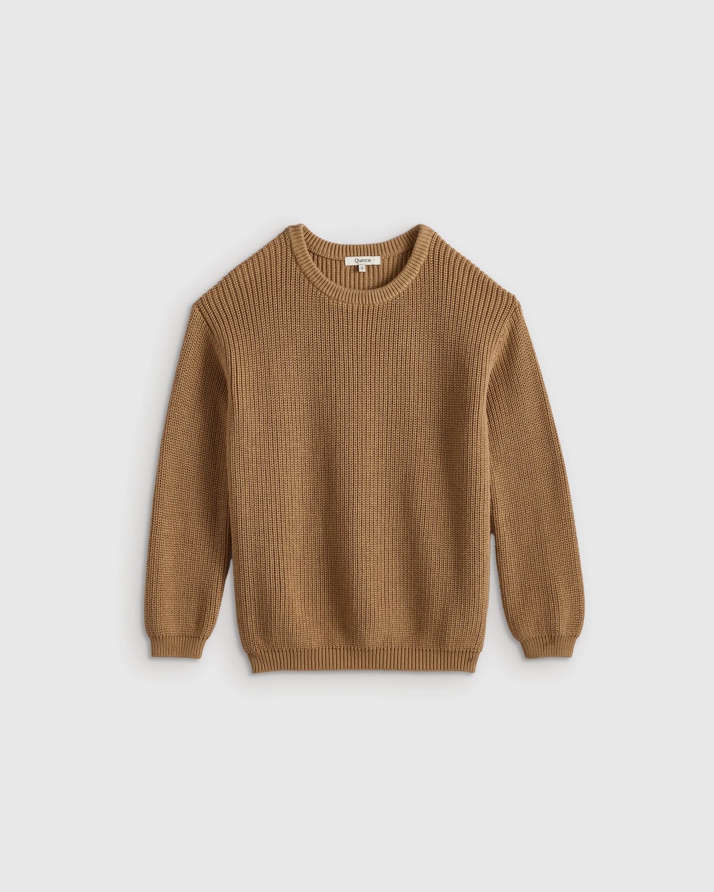 100% Organic Cotton Fisherman Tunic Sweater - 6 / Oatmeal