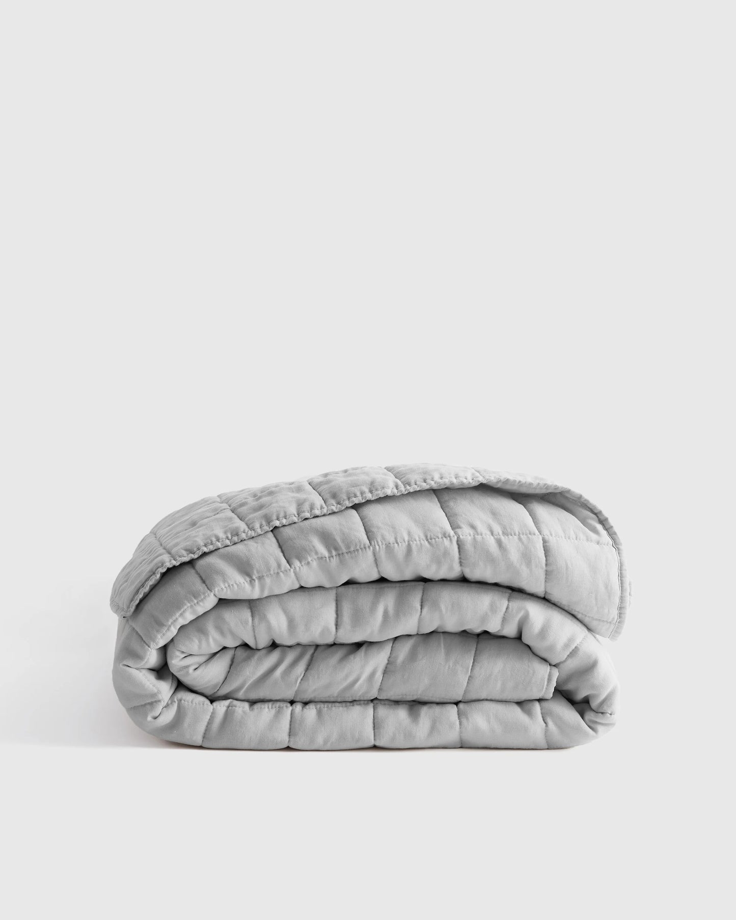 European Linen Box Quilt - Twin / Dusty Mauve