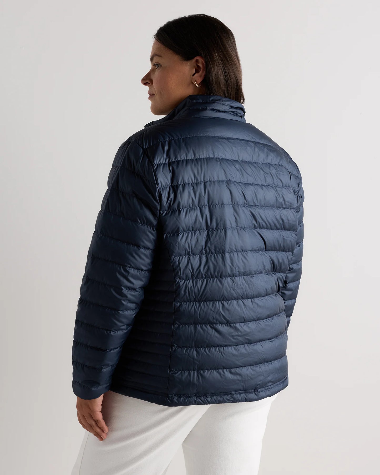 Lightweight Down Packable Puffer Jacket - 1X / Black