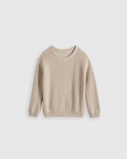 100% Organic Cotton Fisherman Tunic Sweater - 2T / Navy