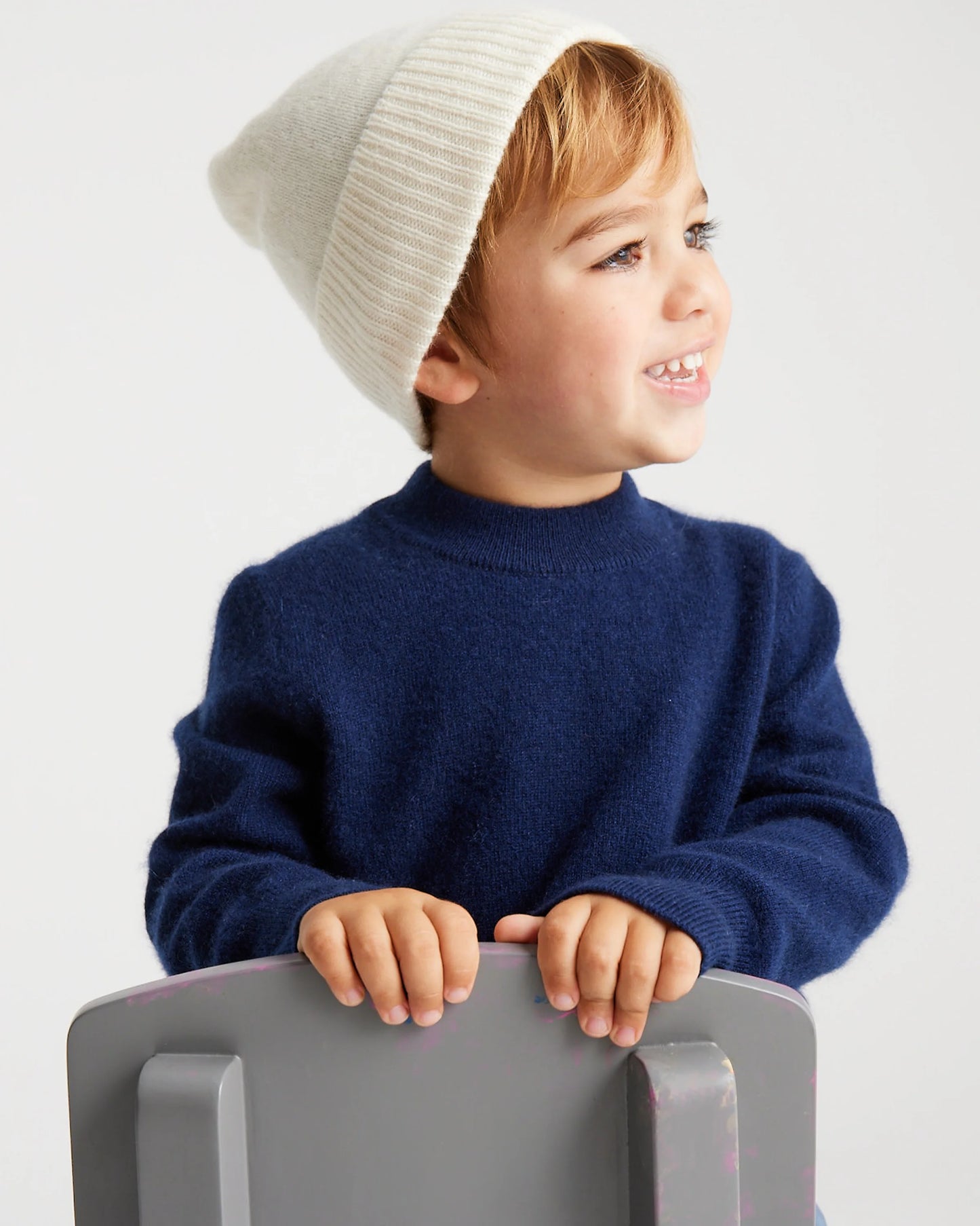 Washable Cashmere Beanie - S / Varsity Red