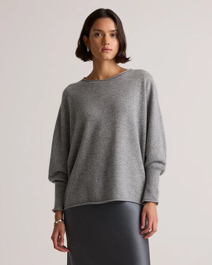 Mongolian Cashmere Batwing Sweater - S/M / Black