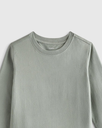 100% Organic Cotton Jersey Long Sleeve Tee - 2T / Dino Sketch