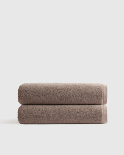 Plush Organic Turkish Cotton Bath Sheet (Set of 2) - One Size / White