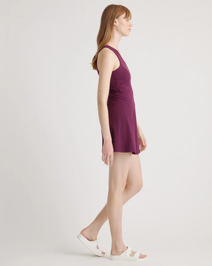Ultra-Form One-Shoulder Active Dress - XS / Plum