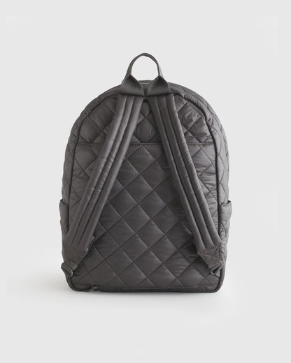 Transit Quilted Commuter Backpack - One Size / Taupe Brown