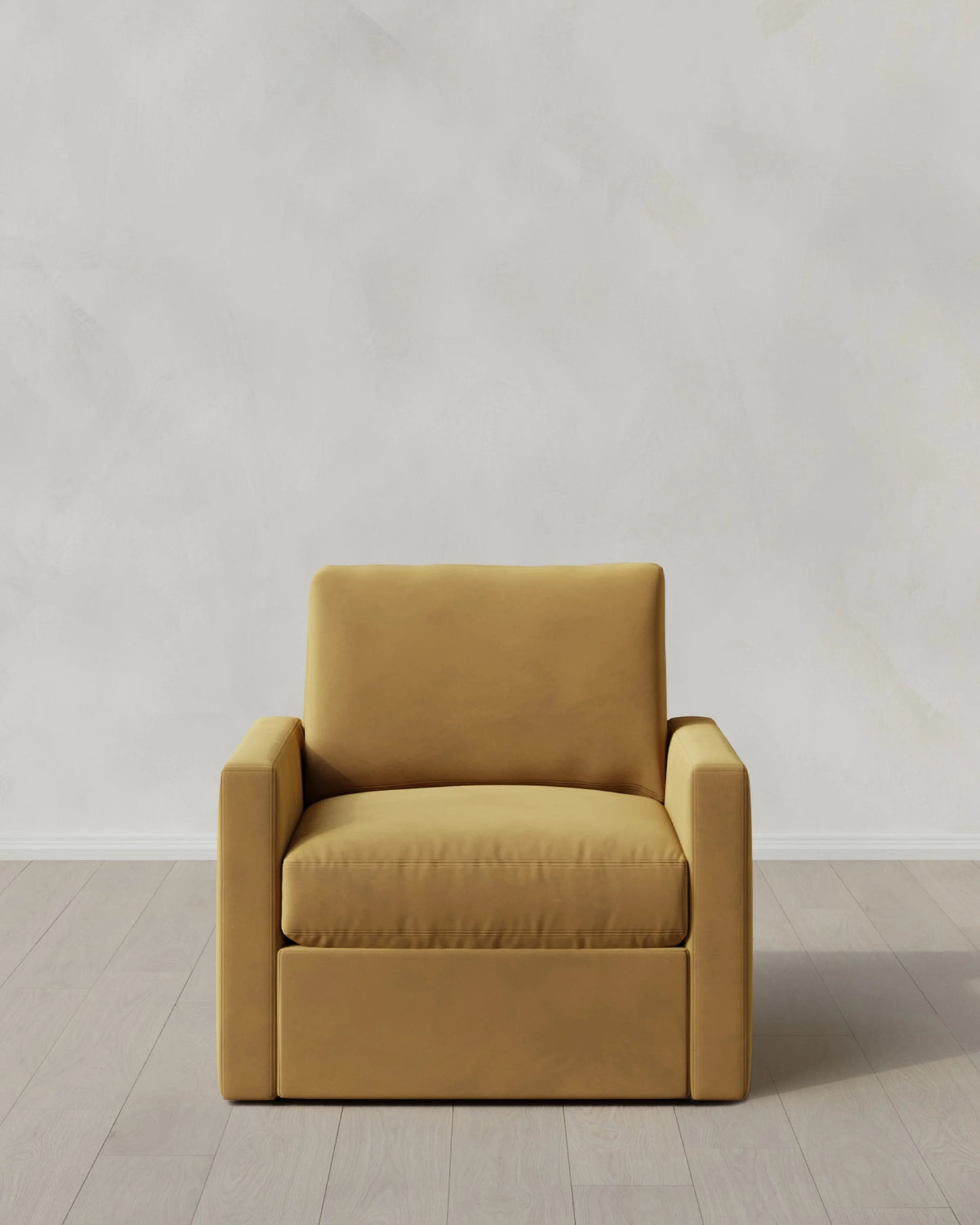 Brennan Swivel Chair in Performance Velvet - 32" / Rust
