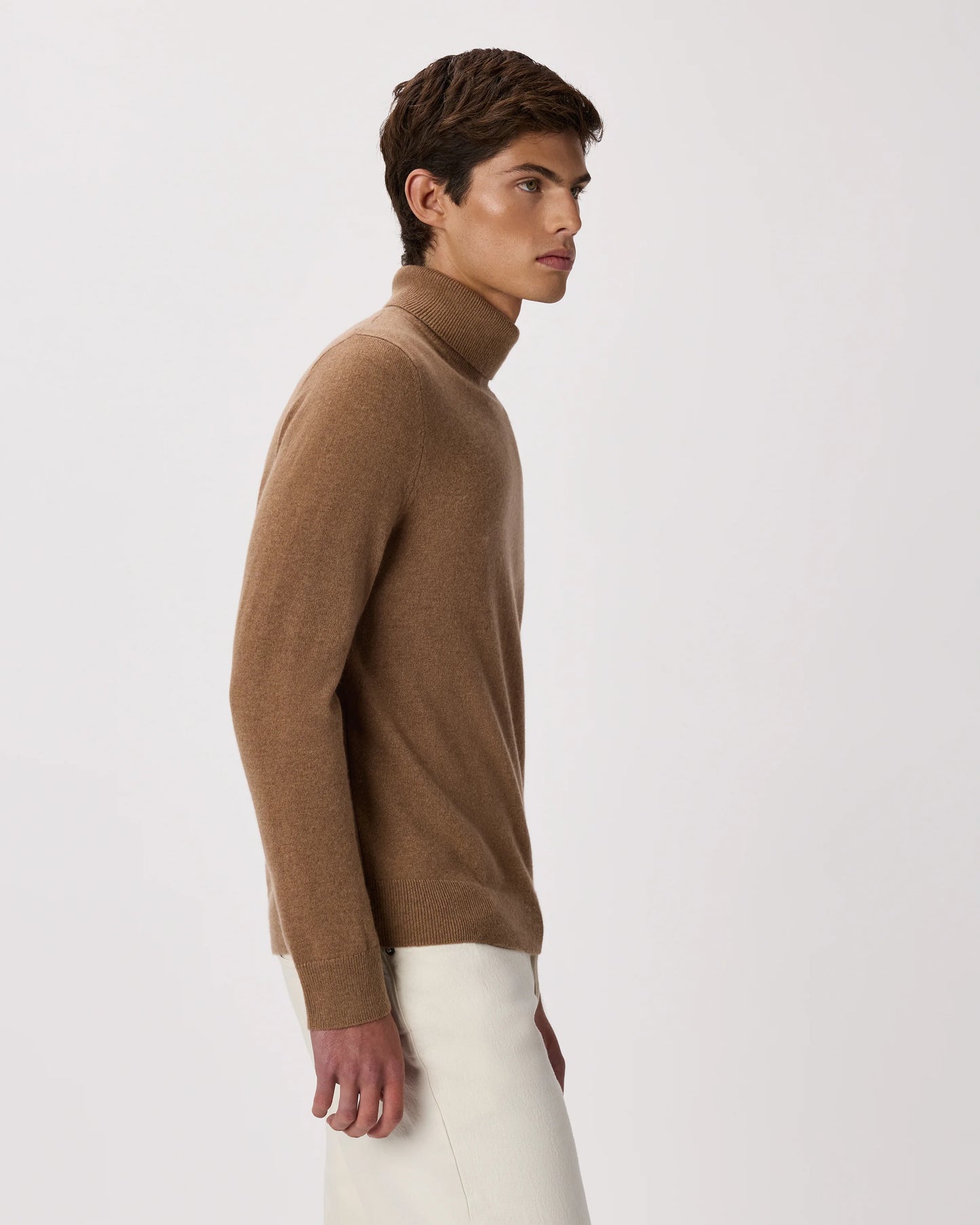 Mongolian Cashmere Turtleneck Sweater - S / Black
