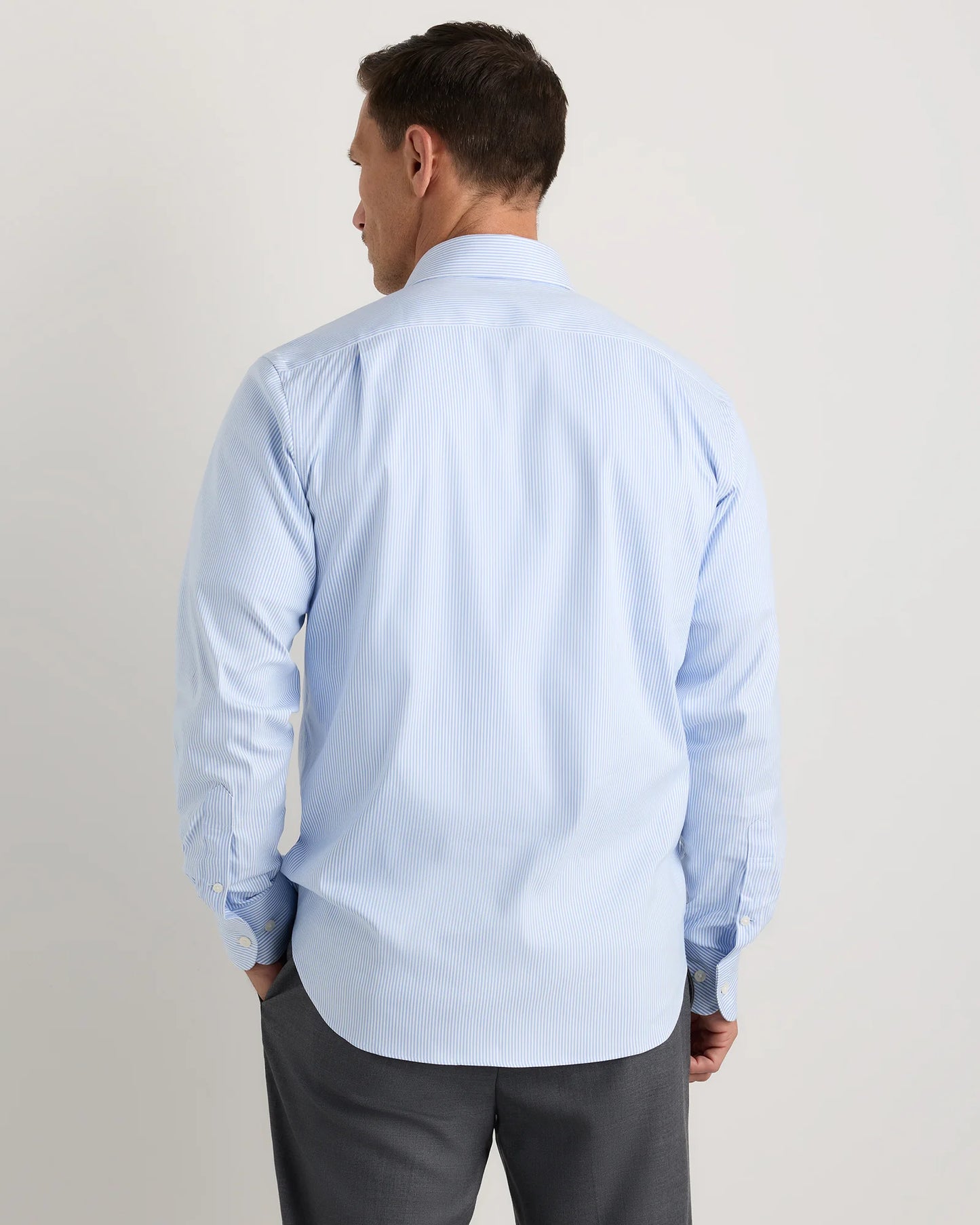Comfortflex Performance Dress Shirt - S / Blue Stripe