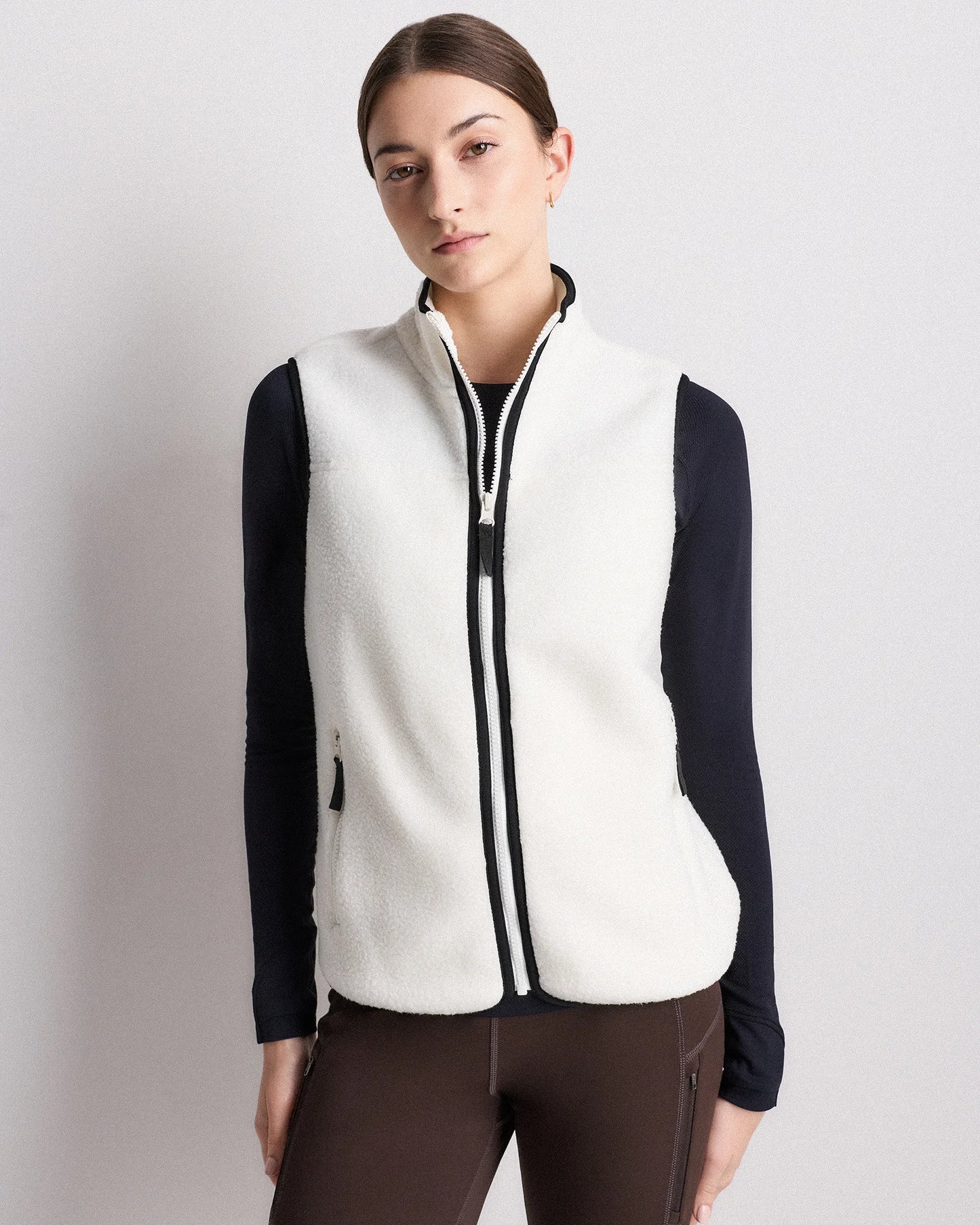 Sherpa Full-Zip Vest - XS / Black
