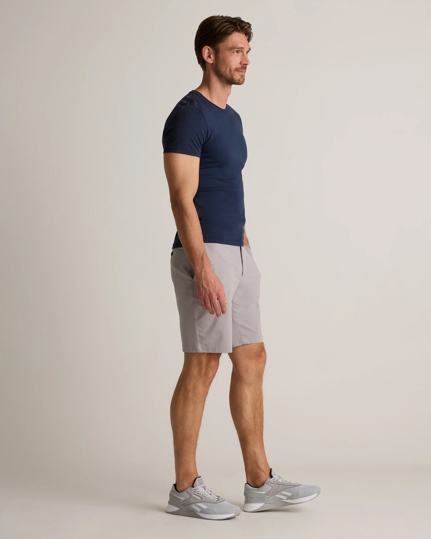 Organic Cotton Coolmax® Chino Shorts - 9" - 30 / Gravel