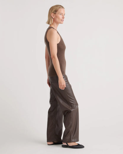 Featherweight Cashmere Ribbed Tank - XS / Charcoal